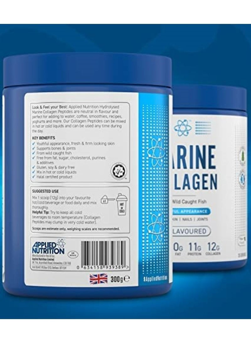Applied Nutrition Marine Collagen 300 Grams Unflavored  - Image 2