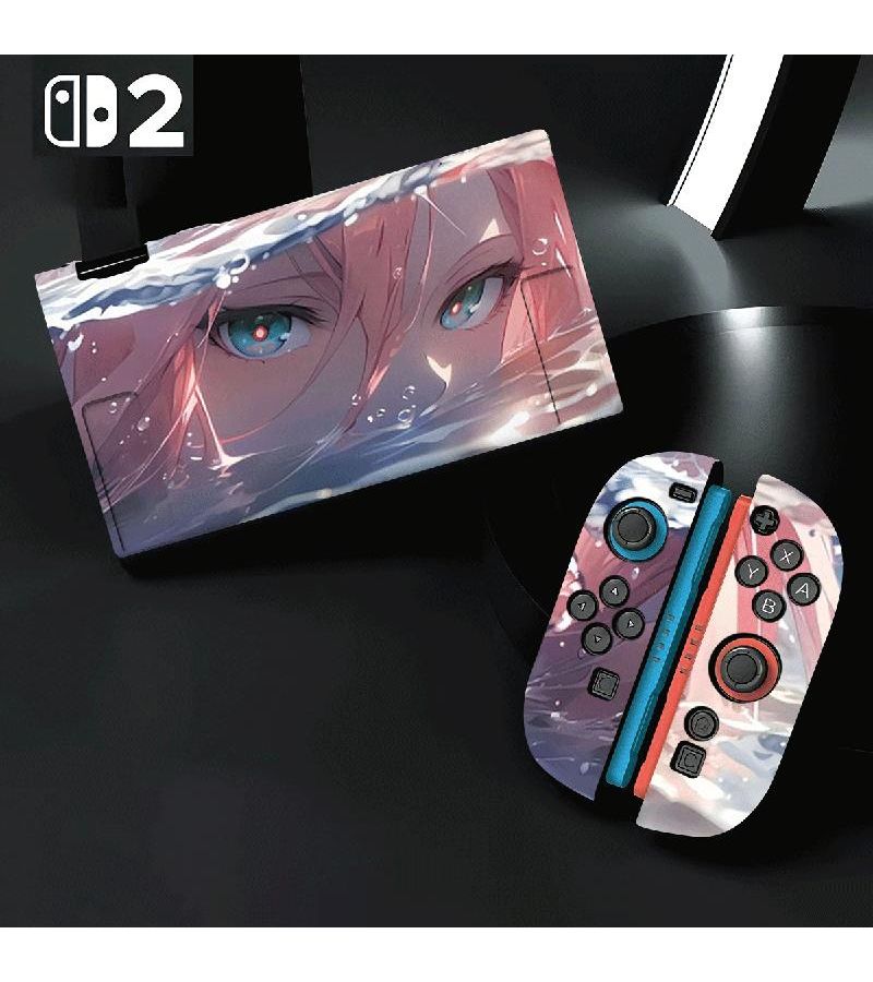 غلاف حماية من مادة TPU لجهاز نينتندو سويتش OLED بتصميم فتاة أنمي مقاوم للصدمات والخدوش - Image 1