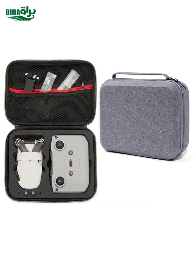 BURAQ For DJI Mini 2 SE Grey Shockproof Carrying Hard Case Drone Storage Bag, Size: 24 x 19 x 9cm (Black) - Image 1