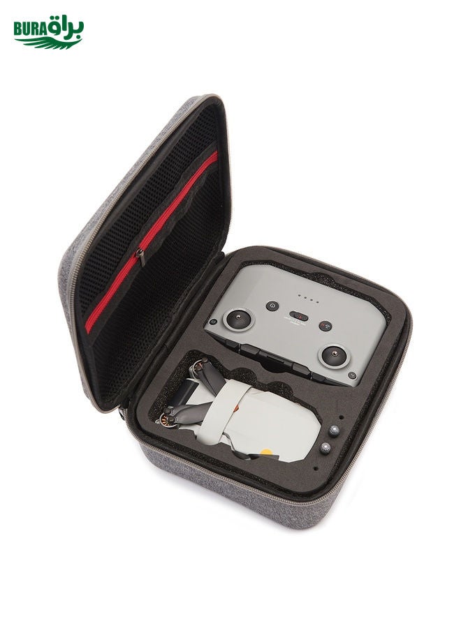 BURAQ For DJI Mini 2 SE Grey Shockproof Carrying Hard Case Drone Storage Bag, Size: 24 x 19 x 9cm (Black) - Image 3