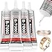 Jollidecor 4 PCS 50ML B7000 Crafts Glue Super Adhesive Multipurpose Clear Glue for DIY Jewelry Beads Fabric Cloth Nail Art Shoes Screen Repair - Image 2