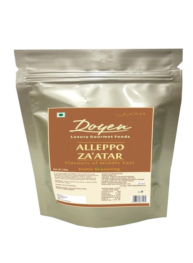 Doyen Allepo Zaatar Seasoning - Authentic Traditional Middle Eastern Red Zaatar | 100g - Image 1