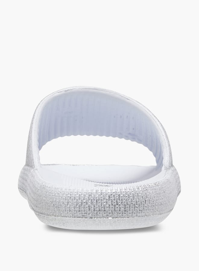 Aqua Girls' Glitter Textured Slip-On Slides - Image 4