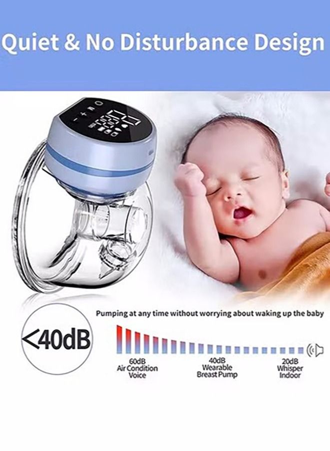 Gonice Breast Pump Electric,Wearable Breast Pump,Low Noise & Hands-Free Breast Pump,Portable Breast Pump with 3 Modes 9 Levels,Memory Function Rechargeable Single Milk Extractor with Massage Mode - Image 4