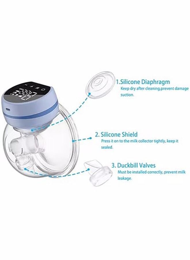 Gonice Breast Pump Electric,Wearable Breast Pump,Low Noise & Hands-Free Breast Pump,Portable Breast Pump with 3 Modes 9 Levels,Memory Function Rechargeable Single Milk Extractor with Massage Mode - Image 3