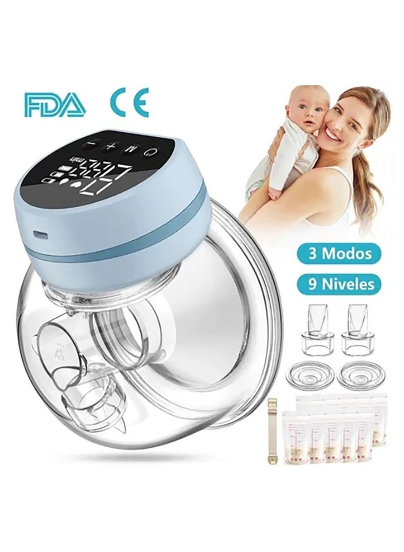 Gonice Breast Pump Electric,Wearable Breast Pump,Low Noise & Hands-Free Breast Pump,Portable Breast Pump with 3 Modes 9 Levels,Memory Function Rechargeable Single Milk Extractor with Massage Mode - Image 1