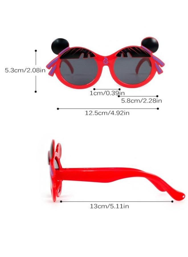 DTBG Kids Cartoon Nezha Sunglasses - UV Protection, Fashionable and Durable(Red)  - Image 2