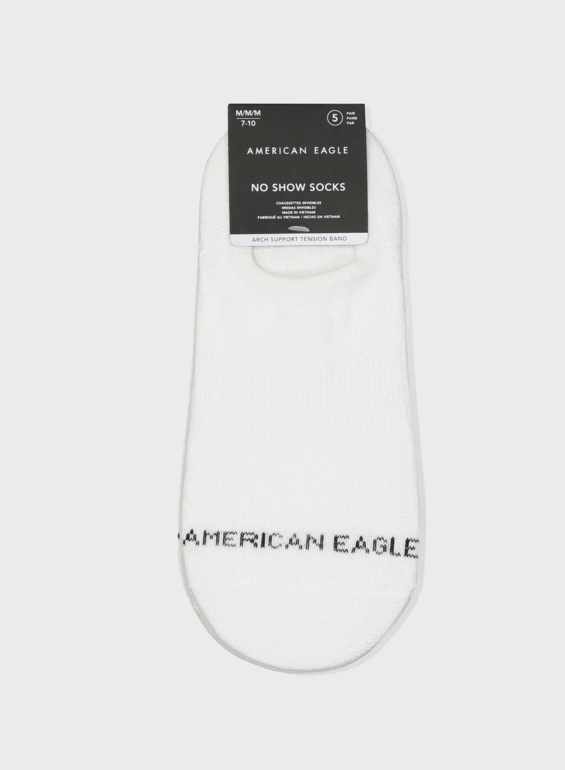 American Eagle 5 Pack No Show Socks