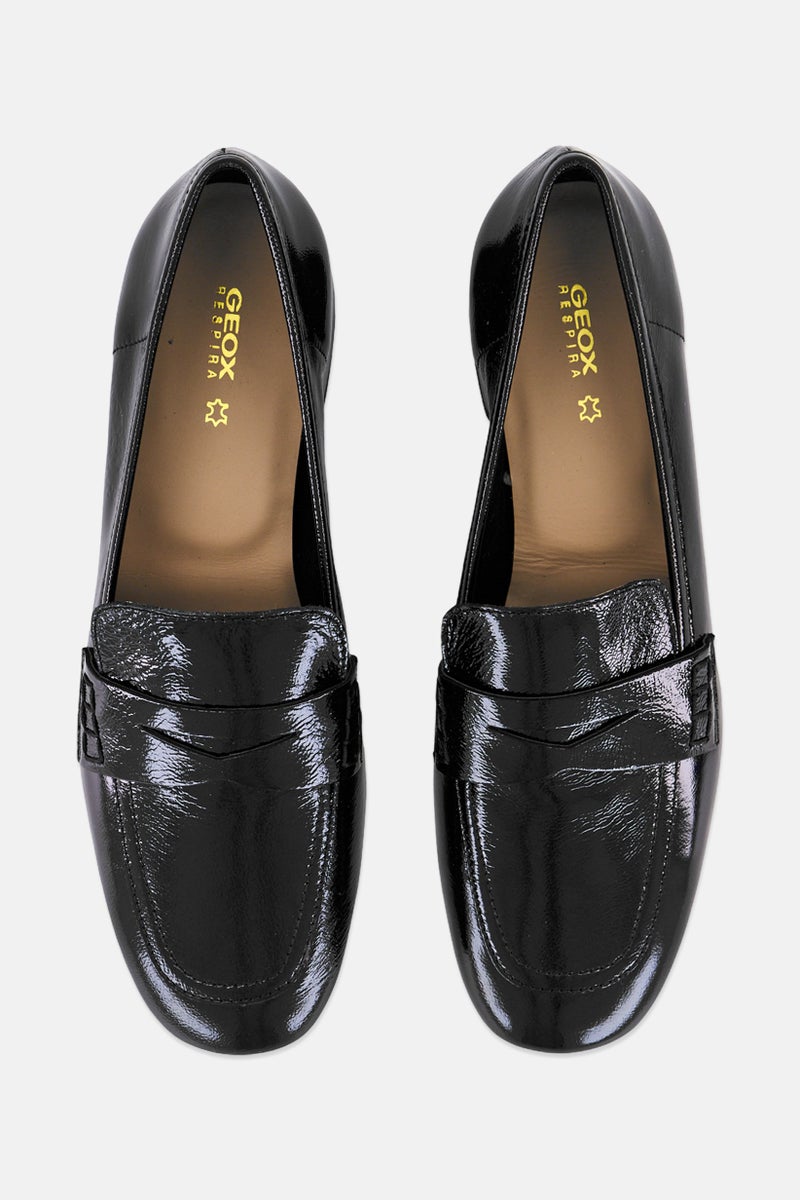 GEOX Women Dhyalma Slip On Loafers, Black - Image 2