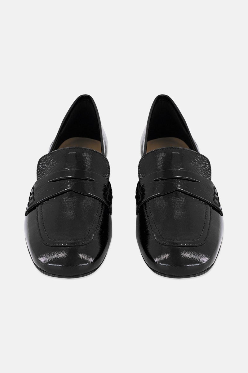 GEOX Women Dhyalma Slip On Loafers, Black - Image 4