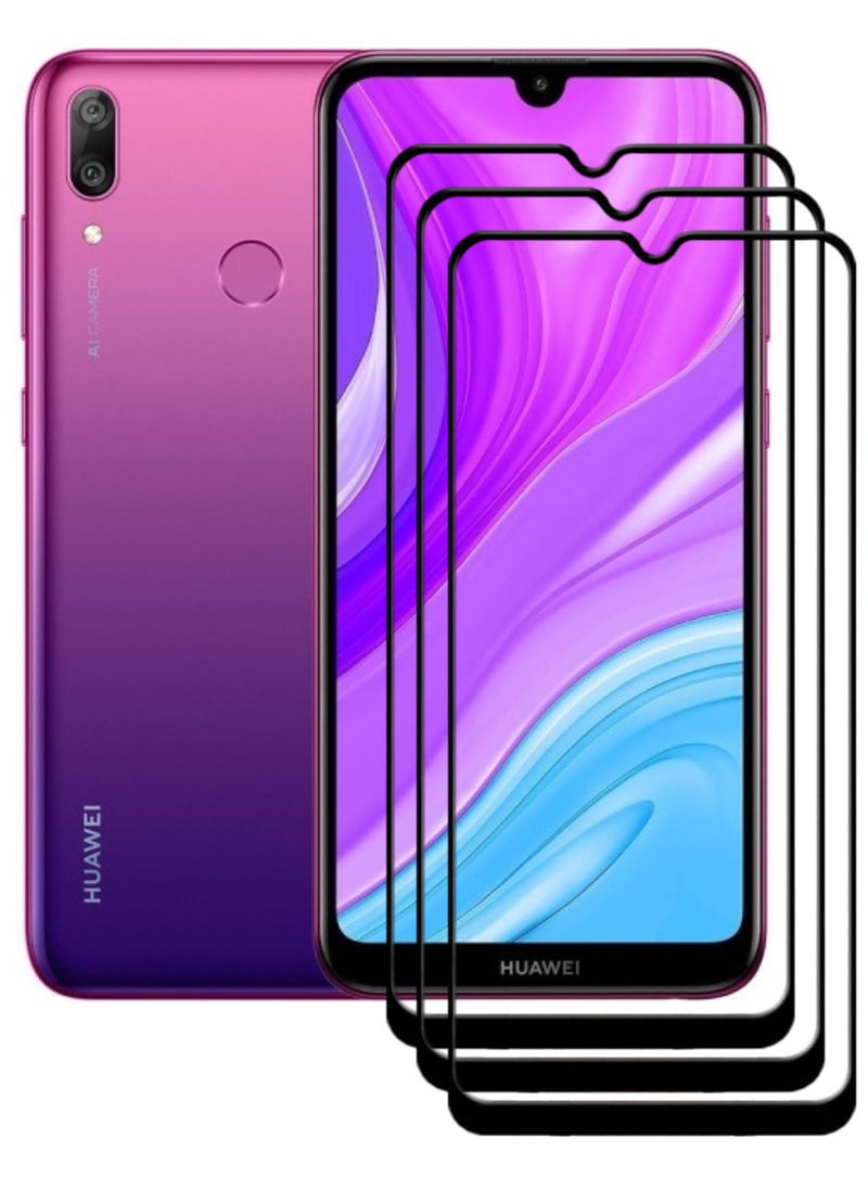 ACLIX 3 Pieces Antistatic ESD Dustproof Premium Quality High Definition Tempered Glass Screen Protector Designed For Huawei Y7 (2019) - Image 1