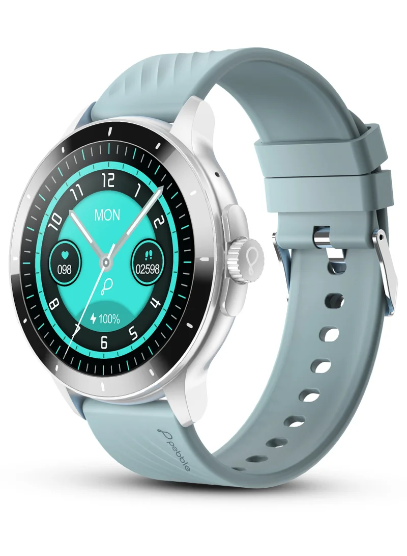 Pebble Polar 1.52" HD Display, Quick Notification, Blutooth Calling, SpO2 Monitoring, Heart Rate Monitoring, Sleep Monitoring, Multi Sports Modes, Multiple Watch Faces, AI Voice Assistant, Alarm & Notification, Smart Calendar, Smart Calculator