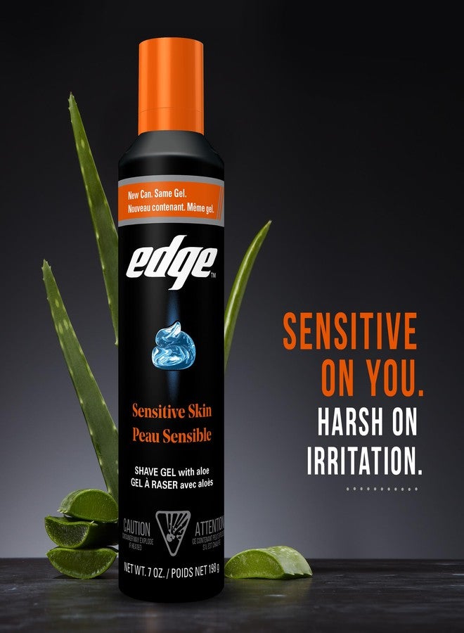 Edge Shaving Gel for Men, Sensitive Skin with Aloe, (6 Pack) - Shave Gel For Men That Moisturizes, Protects and Soothes To Help Reduce Skin Irritation - Image 4