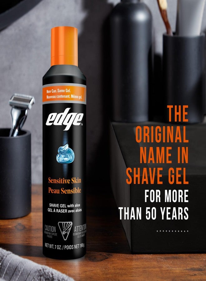 Edge Shaving Gel for Men, Sensitive Skin with Aloe, (6 Pack) - Shave Gel For Men That Moisturizes, Protects and Soothes To Help Reduce Skin Irritation - Image 5