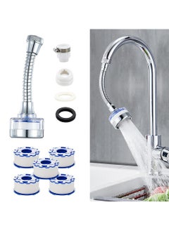 CMGTYYD CMGTYYD Faucet Water Filter Set,360° Rotating Sink Water Filter Faucet Bathroom Sink Filter with Extension Tube,Household Faucet Filter Tap Splash-Proof Faucet with Filter Elements for Home Kitchen  - Image 1