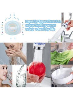 CMGTYYD CMGTYYD Faucet Water Filter Set,360° Rotating Sink Water Filter Faucet Bathroom Sink Filter with Extension Tube,Household Faucet Filter Tap Splash-Proof Faucet with Filter Elements for Home Kitchen  - Image 4