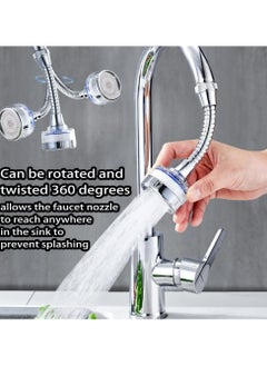 CMGTYYD CMGTYYD Faucet Water Filter Set,360° Rotating Sink Water Filter Faucet Bathroom Sink Filter with Extension Tube,Household Faucet Filter Tap Splash-Proof Faucet with Filter Elements for Home Kitchen  - Image 2