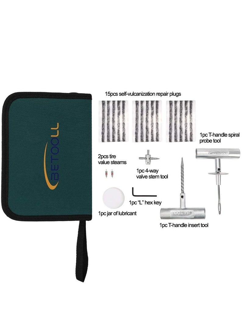 Zikra Tire Repair Kit, 24 Pcs Tire Patch Kit with Plugs to Fix Punctures and Plug Flats for Car, Motorcycle, ATV, Jeep, Truck, Tractor Flat Tire Puncture Repair, Universal Tubeless Tire Repair - Image 5