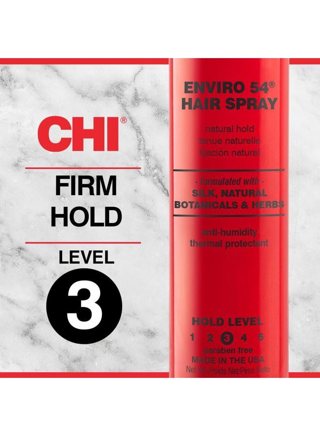 CHI بخاخ الشعر إنفايرو 54، تثبيت طبيعي، بخاخ خفيف لإنهاء وتأمين مجموعة متنوعة من تسريحات الشعر، خالي من الكبريتات والبارابين، 2.6 أونصة - Image 3