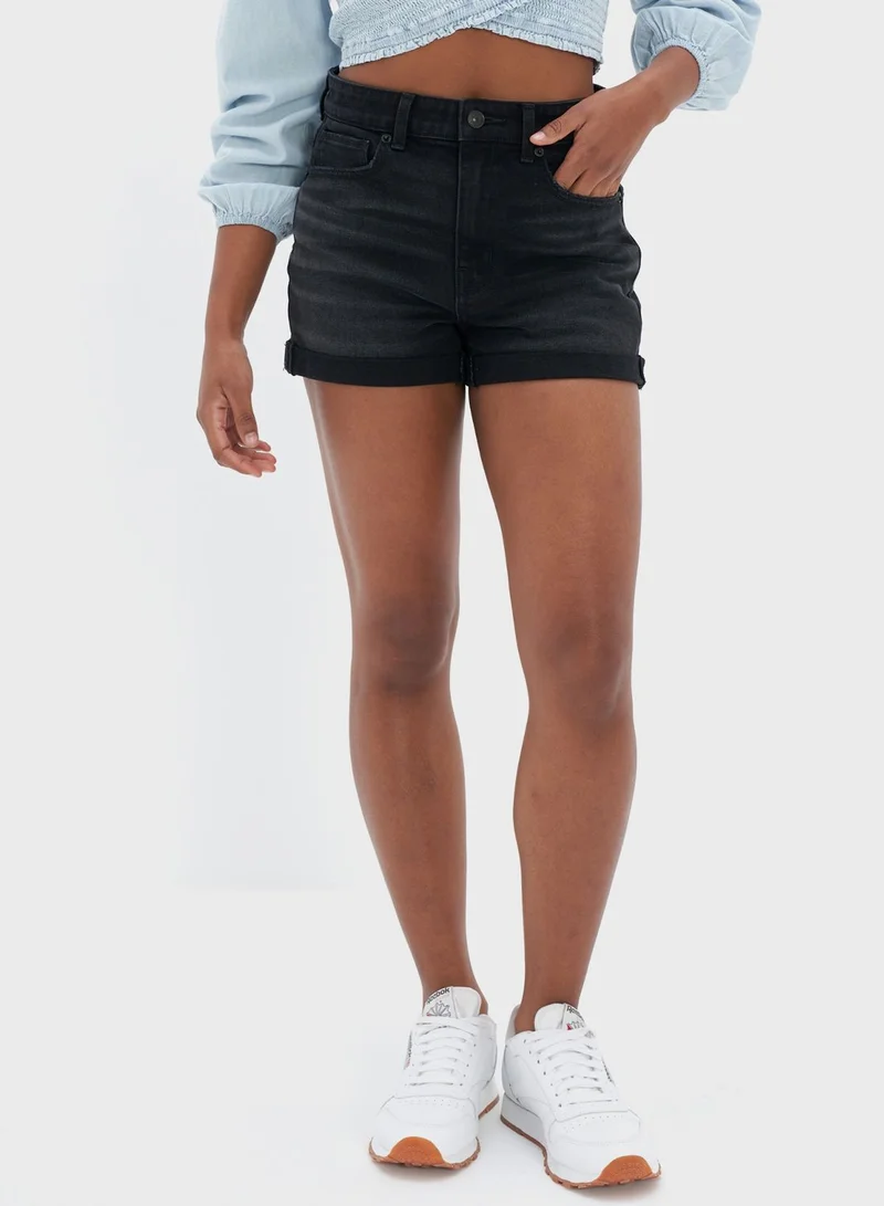 American Eagle High Waist Mom Denim Shorts