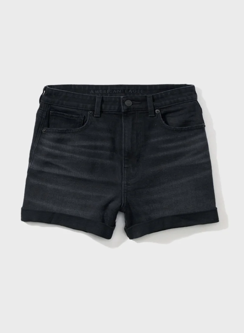American Eagle High Waist Mom Denim Shorts