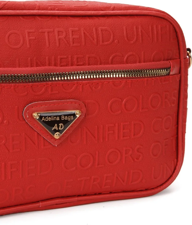 اديلينا باجز Women's Crossbody Red Shoulder Bag Wallet Bag