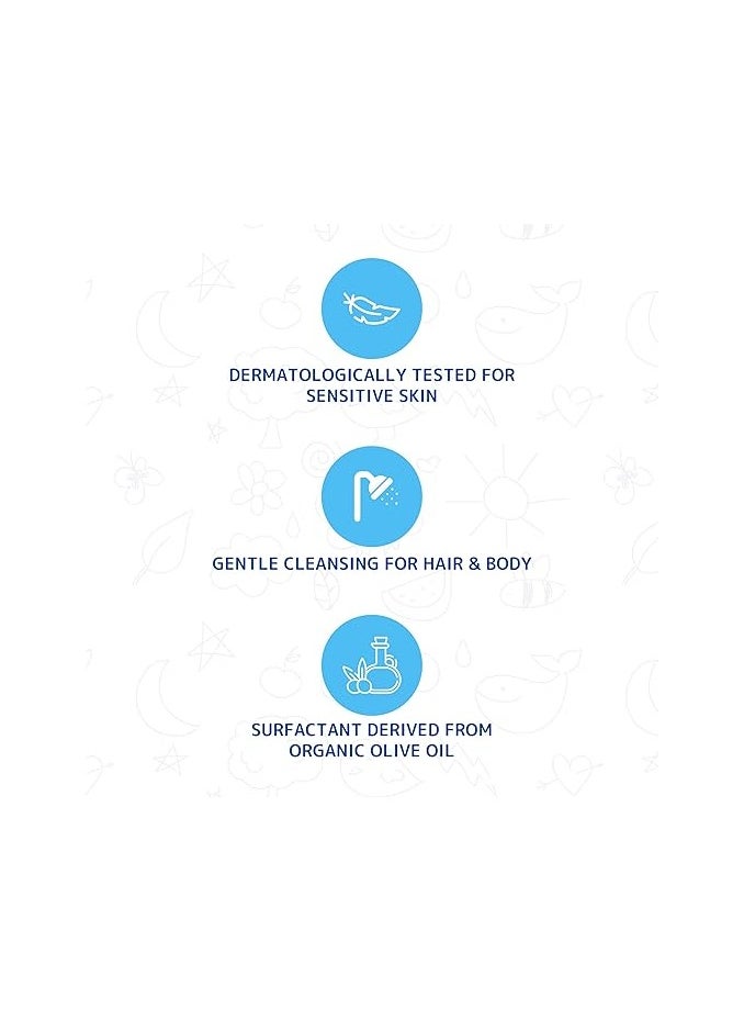 FRIENDLY ORGANIC 2-in-1 Baby Shampoo and Body Foaming Wash 400ml x 2 - Healthy Skin Essential - Protect Sesitive Skin - No SLS, SLES or Paraben Free, Fully Organic  - Image 3