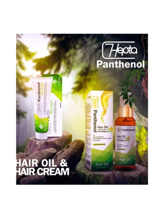 hepta Panthenol Set Hair Oil 120ml & Hair Cream 100ml - Image 2