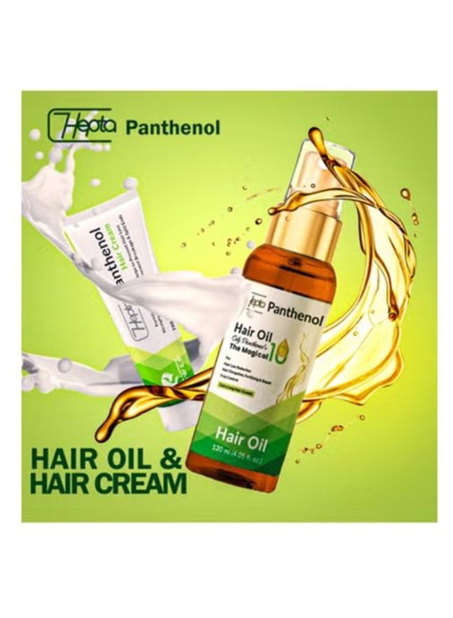 hepta Panthenol Set Hair Oil 120ml & Hair Cream 100ml - Image 4