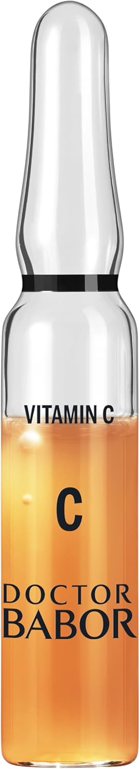 Babor DOCTOR BABOR Radiance Ampoule Serum Concentrate 20 Vitamin C Treatment With Hyaluronic Acid Highly Potent Dark Spot Correcting For Smoother Skin with Glow Against Wrinkles 7x 2ml