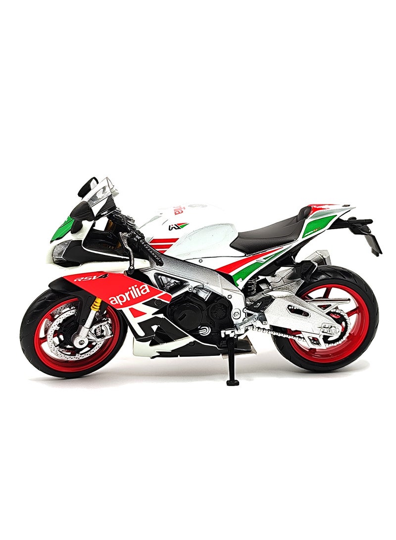 MOTORINO أبريليا RSV4 RR 2020 (سباق) نموذج دراجة نارية من الصب – مقياس 1:12 | نسخة دراجة فاخرة قابلة للجمع | تفاصيل واقعية | نموذج عرض للأطفال والهواة - Image 3