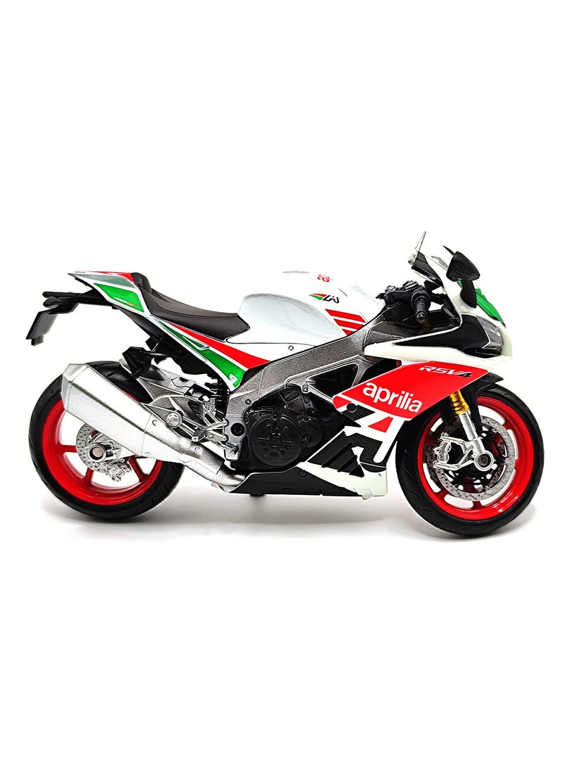 MOTORINO أبريليا RSV4 RR 2020 (سباق) نموذج دراجة نارية من الصب – مقياس 1:12 | نسخة دراجة فاخرة قابلة للجمع | تفاصيل واقعية | نموذج عرض للأطفال والهواة - Image 2