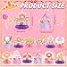 Weekgrat 12 Pcs Floral Princess Themed Birthday Party Decorations Princess Honeycomb Centerpieces Pink Gold Flowers Castle Crown Carriage Table Decoration Table Toppers for Party Favors Supplies - Image 4