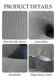 DUNISO Lumbar Support Pillow with Breathable Hole for Office Chair and Car Seat, Ergonomic Memory Foam Back Cushion for Improve Lower Back PainRelief and Sitting Posture  - Image 3