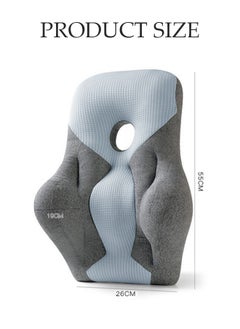 DUNISO Lumbar Support Pillow with Breathable Hole for Office Chair and Car Seat, Ergonomic Memory Foam Back Cushion for Improve Lower Back PainRelief and Sitting Posture  - Image 2