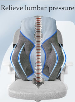 DUNISO Lumbar Support Pillow with Breathable Hole for Office Chair and Car Seat, Ergonomic Memory Foam Back Cushion for Improve Lower Back PainRelief and Sitting Posture  - Image 5