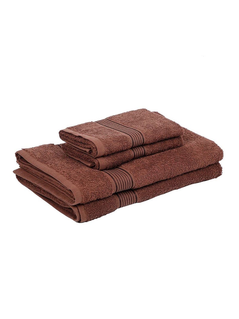 KOPA by Bianca 400 GSM 100% Cotton Soft Terry Towel l 4pc Towel-Mix l Bath Towel for Men l Bath Towel for Women l D`Ross l Brown - Image 4
