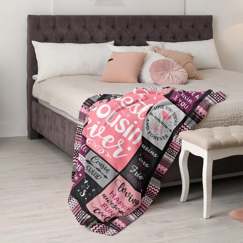 Mcurore هدايا Mcurore Cousin Gifts هدية للنساء هدايا لأبناء العم أنثى ابن عم هدايا أفضل هدايا ابن عم لعموم ابن عمه بارد عيد الميلاد هدايا ابن عم هدايا ابن عم بطانية 60 "x50" " - Image 4