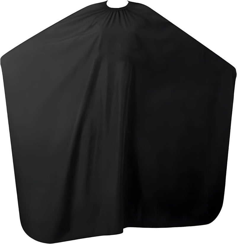 Black Oversized Hair Cutting Cape, Anti-Static Lightweight Barber Cape, Easy Clean, No-Stick Hair Gown for Salon & Home - Image 1