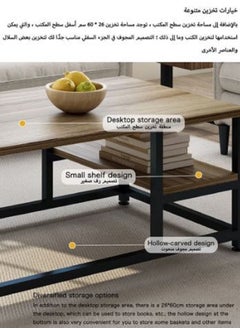 AGD Simple European Style Double Layer MDF Engineering Board Home Sofa Coffee Table For Living Room  - Image 3