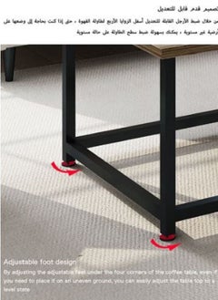 AGD Simple European Style Double Layer MDF Engineering Board Home Sofa Coffee Table For Living Room  - Image 4