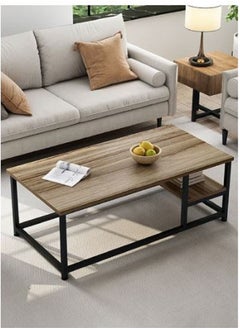 AGD Simple European Style Double Layer MDF Engineering Board Home Sofa Coffee Table For Living Room  - Image 2