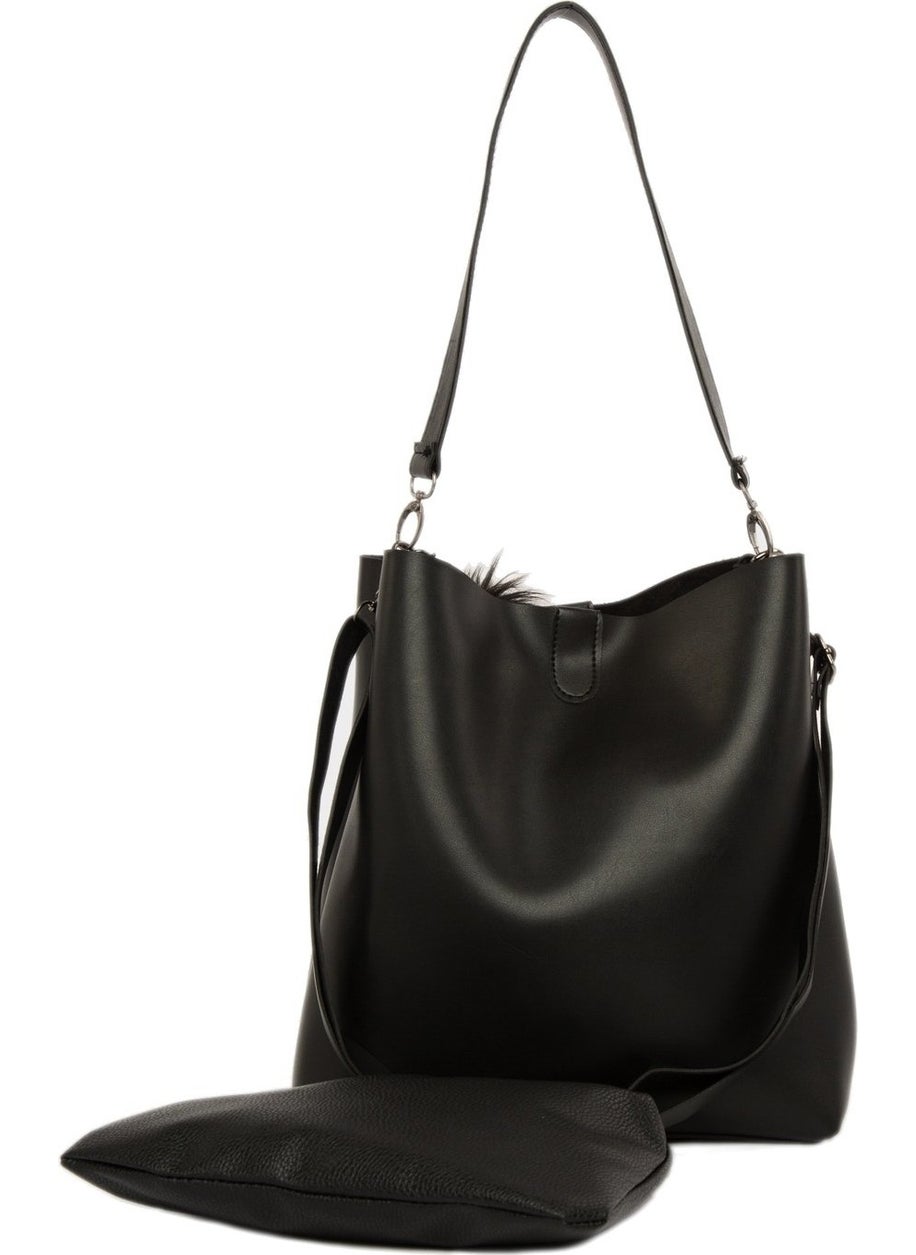 Bagmori Black Unit Magnet Snap Bag  - Image 4