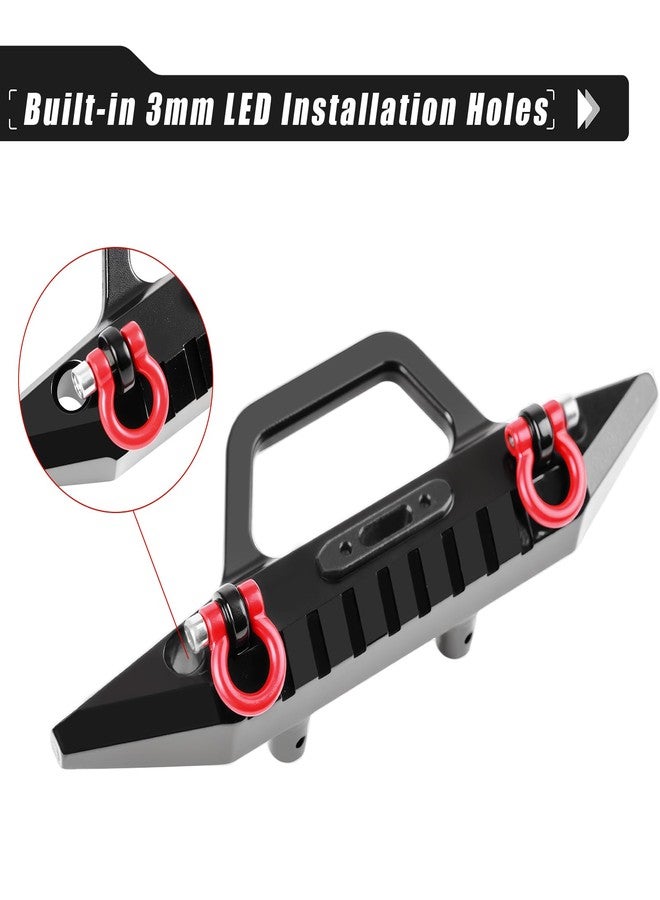 DashRC Aluminum Front Rear Bumper Set, Hard Body Bumper for 1/18 RC Crawler Redcat Ascent-18 Upgrades Parts Accessories - Image 3