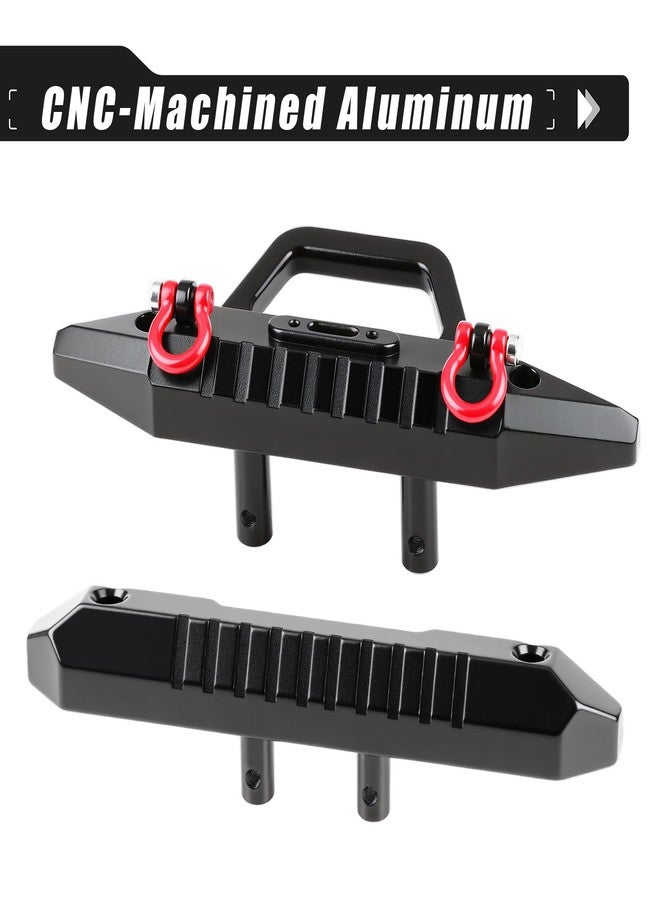 DashRC Aluminum Front Rear Bumper Set, Hard Body Bumper for 1/18 RC Crawler Redcat Ascent-18 Upgrades Parts Accessories - Image 2