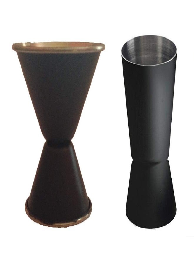 Dynore stainless Steel Double Sided 2 Black Peg measure 30/60, 20/40 ML with Black Lid Ash Tray - Image 3
