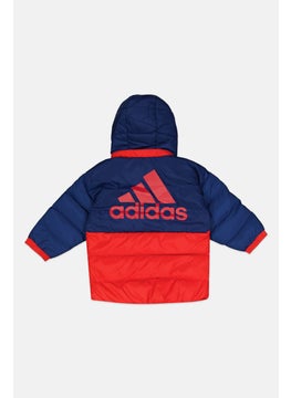 Adidas Toddlers Boy Hooded Puffer Jacket, Red  - Image 2