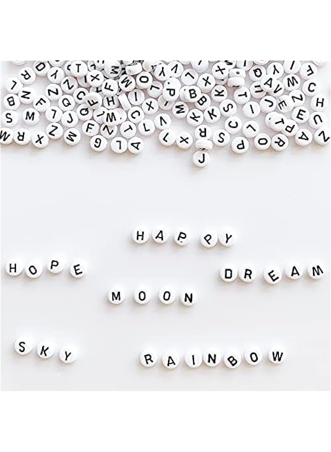 دوركو 3500 حرف الخرز و الخرز البوني 24-الشبكة الخرز مجموعة حبل حبات البذور الصغيرة مجموعة لصناعة المجوهرات الخرز السوار العثور على الحرف اليدوية إبر الخرز لصناعة السوار (4 مم) - Image 5