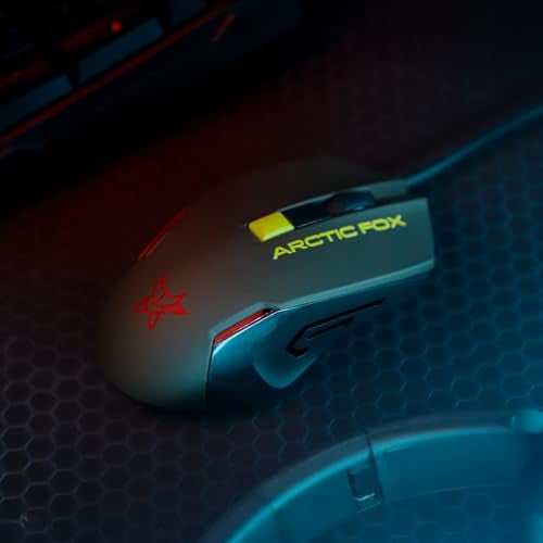 Arctic Fox Wired USB Gaming Mouse with Breathing Lights and DPI Upto 3600 (Forest Olive) - Image 3