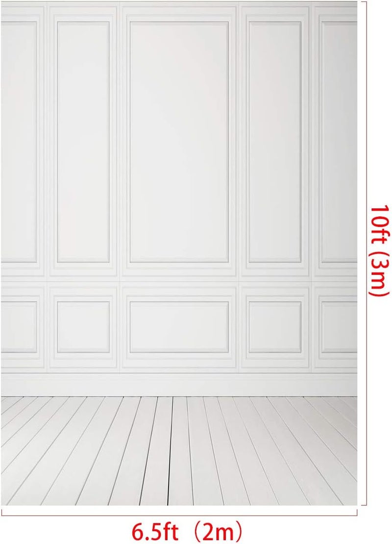 Kate 6.5x10ft Modern Bright Interiors Photography Backdrop - White Empty Room Photo Background - Image 5